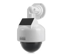 Blmirror Caméra de Sécurité de Simulation avec Lumière LED Clignotante, Dôme de Vidéosurveillance Factice, Moniteur Intérieur/Extérieur Alimenté 1 Pièce