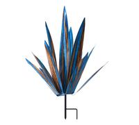 Blmirror Grande Sculpture Rustique de Tequila, Plantes D'Agave en Métal Rustique pour Patio Extérieur, Décoration D'Intérieur, Agave en Métal Peint à la Main, Installation Facile, Facile à Utiliser H