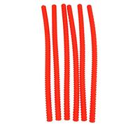 Blmirror Lot de 6 Protecteurs de Grille de Four en Silicone, Housse de Protection de Bord de Grille de Four, 14 Pouces de Long, EmpêChe Les Mains/Bras Contre Les BrûLures (Rouge)