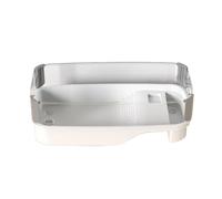 Blmirror Maison de Réservoir de Tortue Transparente avec des Zones pour Élever des Aliments, Enclos de Baignade, Cage à Eau, Habitat pour, Type Blanc