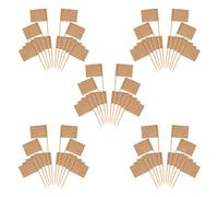 Blmirror Paquet de 1000 Drapeaux de Cure-Dents Vierges Drapeau en Papier Choisit des Marqueurs de Fromage pour Cupcake, Nourriture, Fruits,Les Décorations de Fête