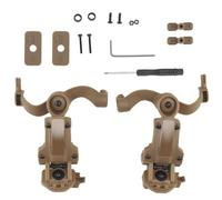 Blmirror Porte-Casque Tactique pour Accessoires Montés sur Casque avec Adaptateur de Rail pour Pièces, Kit Ajustable pour Annulation du Bruit et Prise de Son, Ensemble B