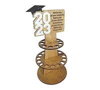 Blmirror Porte-Monnaie en Bois, Porte-Monnaie pour Cartes de VœUx, Cadeaux de Fin D'éTudes, IdéE Cadeau pour Fournitures de FêTe de Fin D'éTudes (Blanc)