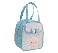 Blmirror Sac à Lunch Kawaii pour Filles Sac à Lunch Mignon Sac Isotherme Sac Fourre-Tout Réutilisable pour Le Travail Chaud ou Froid Bleu Facile à Utiliser