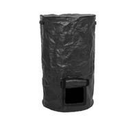 Blmirror Sac de Compost Pliable pour Jardin et Cour avec Couvercle, à Déchets D'Engrais, Composteur, Collecteur de Déchets de Fumier Fermenté de 15 Gallons, Installation Facile