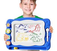 BLmukce Grande planche à dessin magnétique, jouet, pour enfants de 3 à 7 ans, effaçable, avec 4 couleurs, jouet éducatif