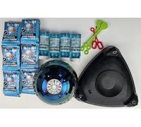 BLmukce Machine à bulles Disco Ball avec lumières LED rotatives, petites bulles automatiques pour enfants et tout-petits fêtes