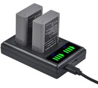 BLN-1 Battery and Charger for Olympus BCN-1, E-M5 Mark II, OM-D,E-M1, E-M5, E-P5, Pen-F, HLD-6 Cameras
