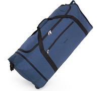 blnbag - M4 - Sac de voyage à 2 roulettes, grand sac trolley XL léger et pliable Travel Bag XXL bagages valise sac de voyage à roulettes 90L,Bleu foncé