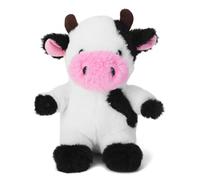 Blnboimrun Jouets interactifs pour chiens de petite, moyenne et grande taille, jouets couineurs à mâcher pour les garder occupés, jouet en peluche pour chien avec papier froissé (vache)