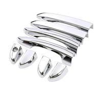 BLNETU ABS LHD Pour Hyundai Pour Tucson 2015-2020 Chrome Poignée De Porte Extérieure Couvercle Garniture Bol Cadre Protection Autocollant Couverture(No Smart Hole Handle)