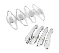 BLNETU ABS LHD Pour Hyundai Pour Tucson 2015-2020 Chrome Poignée De Porte Extérieure Couvercle Garniture Bol Cadre Protection Autocollant Couverture(Complete Set 2 Hole)