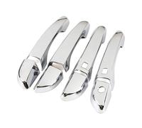 BLNETU ABS LHD Pour Hyundai Pour Tucson 2015-2020 Chrome Poignée De Porte Extérieure Couvercle Garniture Bol Cadre Protection Autocollant Couverture(2 Smart Hole Handle)