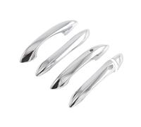 BLNETU Accessoires De Protection Automobile ABS Pour Hyundai Pour Tucson NX4 2021 2022 2023 Couvercle Poignée Oiture Chromé Garniture De Décoration(Argent)