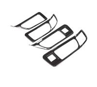 BLNETU Autocollant De Garniture De Cadre De Poignée De Porte Intérieure De Voiture Pour Land Rover Pour Discovery Sport 2015 2016 - 2019 (Carbon fiber pattern)