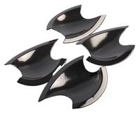 BLNETU Autocollants De Garniture De Poignée De Porte Chromée Noire Brillante Pour Hyundai I30 2012 2013 2014 2015 2016(Black bowl)