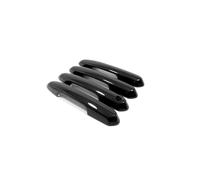 BLNETU Autocollants Partie Extérieure Carbone Chromé Accessoires Garniture Couvercle Poignée De Bol Voiture Pour Toyota RAV4 XA50 Hybride 2019 - 2023(Black,A)