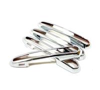 BLNETU Autocollants Partie Extérieure Carbone Chromé Accessoires Garniture Couvercle Poignée De Bol Voiture Pour Toyota RAV4 XA50 Hybride 2019 - 2023(Chrome,D)