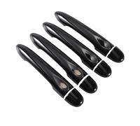 BLNETU Couvercle De Poignée De Porte Extérieure De Remplacement Noir Brillant Accessoires De Style Pour Renault Megane 3 MK3 III 2008 - 2016(4Dr no key 2 button)