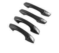 BLNETU Couverture Poignée Porte Extérieure Voiture Chromée En Fiber De Carbone Autocollant De Garniture, Accessoires De Style Pour VW Pour Arteon 2017-2020(Carbon 0 buttons)