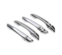 BLNETU Garniture Adhésive Pour Poignée De Porte De Voiture Pour Hyundai Pour Tucson 2015 2016 2017 2018 2019(Silver 2 buttons)