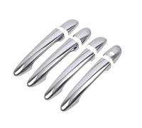 BLNETU Garniture De Poignée De Porte Chromée Noir Brillant Pour Mazda 2 2008-2019 3 2010-2019 6 2007-2019(Silver no button)