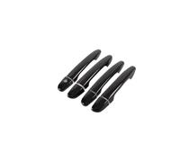 BLNETU Garniture De Poignée De Porte Chromée Noir Brillant Pour Mazda Cx-5 Cx5 2012-2022(Black no button)