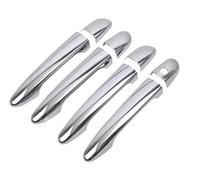 BLNETU Garniture De Poignée De Porte Chromée Noir Brillant Pour Mazda Cx-5 Cx5 2012-2022(Silver no button)
