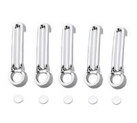 BLNETU Inserts De Poignée De Porte De Voiture Chromés Noirs Kit Remplacement Poignée De Hayon Pour Jeep Pour Wrangler JK JKU Pour Liberty 2007 - 2018(Chrome)