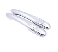 BLNETU Kit De Poignées De Porte Chromées Pour Renault Pour Megane III Pour Scala 2008 2009 2010 2011 2012 2013 2014 2015(2Dr No Key 1 Button)