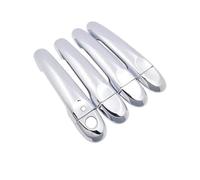 BLNETU Kit D'enjoliveurs Chromés Pour Poignées De Porte De Voiture Pour Nissan Pour Tiida Pour Pulsar C12 MK2 2012-2019(Handle 1 Button)