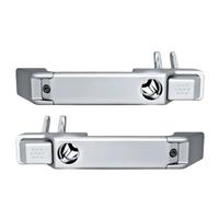 BLNETU Panneau De Poignée De Porte Extérieure Accoudoir De Traction Main Courante Pour LAND ROVER Pour Defender 90 110 130 1990 - 2016(2pcs silver,LHD)