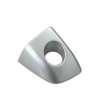 BLNETU Poignée De Porte Extérieure Avant Gauche Sans Chrome Trou De ouvercle De Verrouillage Garniture Pour A6 C7 Avant A7 4G A8 D4 S6 LHD 4H1837879(Ice Silver)
