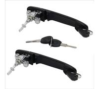 BLNETU Poignée Porte Avant Gauche Droite Avec Barillet Verrouillage Partie Extérieure Pour VW Pour CADDY Pour POLO Pour SHARAN 1995 - 2010(2pcs)