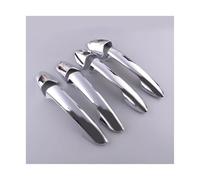 BLNETU Poignées De Porte Extérieure Kit De Capuchons Décoratifs Pour Poignées De Porte Extérieures Pour B C E GLK ML CLA W246 W204 W212 X204 W166 W117 Chrome Argenté