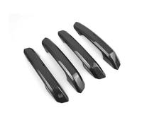 BLNETU Poignées De Porte Extérieure LHD Pour A4 B9 A5 2017 2018 2019 ABS Garniture De Poignée De Porte Extérieure De Voiture Texture Carbone/Noir Brillant (Carbon Style Handle)