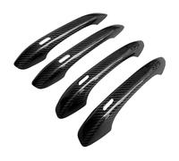 BLNETU Poignées De Porte Extérieure Poignée De Porte Extérieure En Fibre Carbone Avec Trou Serrure Pour Porsche Pour Macan Pour Cayenne Pour Panamera 2014-2020