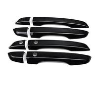 BLNETU Poignées De Porte Extérieure Pour Civic 10e Génération 2016 2017 2018 2019 4 Couvre-poignées De Porte Extérieures Avec Entrée Sans Clé 8 Pièces/ensemble (Glossy Black)