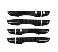 BLNETU Poignées De Porte Extérieure Pour Civic 10e Génération 2016 2017 2018 2019 Voiture LHD 4 Pièces Caches Pour Poignées De Porte Extérieures Entrée Sans abon Fiber Look)