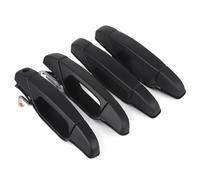 BLNETU Poignées De Porte Extérieure Pour GMC Pour Sierra Pour Yukon Poignée de porte extérieure chromée 4 pièces Ensemble avant et arrière de remplacement (4 pcs black)
