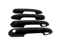 BLNETU Poignées De Porte Extérieure Pour Toyota RAV4 XA50 2019-2024 Kit De Poignées De Porte Chromées En Fibre De Carbone Avec Protection Anti-rayures (4Handle 2 Buttons-1)