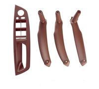 BLNETU Poignées De Porte Intérieures, Couvercle De Remplacement Ensemble De Poignée De Porte De Voiture, Pour X5 X6 E71 E70 2007 - 2014 (4 Reddish Brown,Right hand drive)