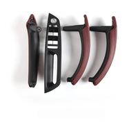 BLNETU Poignées De Porte Intérieures, Couvercle De Remplacement Ensemble De Poignée De Porte De Voiture, Pour X5 X6 E71 E70 2007 - 2014 (Reddish Brown,Left hand drive)