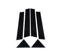 BLNETU pour Chrysler 300 300C 2005-2010 6 Pièces Noir Brillant Fenêtre Porte Colonne B C Pilier Couverture Garniture Décoration Autocollants(Blacck)