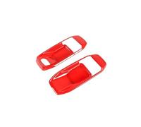 BLNETU Pour Jeep Pour Wrangler JL Pour Gladiator JT 2018-2023 Poignée Intérieure De Porte De Voiture Bol Autocollant Décoration Couverture Garniture (Red-2Doors)