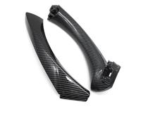 BLNETU Pour Série 3 E90 E91 E92 316 318 320 325 328i LHD RHD Kit De Poignée De Porte Intérieure Avec Garniture De Couvercle (Carbon fiber pattern Right)