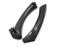 BLNETU Pour Série 3 E90 E91 E92 316 318 320 325 328i LHD RHD Kit De Poignée De Porte Intérieure Avec Garniture De Couvercle (Carbon fiber pattern Left)