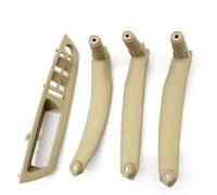 BLNETU Pour X5 X6 E70 E71 E72 2007-2014 LHD RHD Accoudoir De Porte Intérieure Poignée Traction Couvercle Garniture De Remplacement 4 Pièces Ensemble (LHD Beige set)