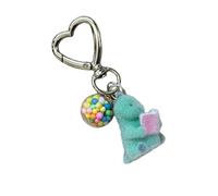 BLNGET Adorable porte-clés dinosaure pour clés de voiture, téléphone portable, étui pour écouteurs, porte-clés doux au toucher, Tel que montré, taille unique