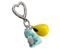 BLNGET Adorable porte-clés dinosaure pour clés de voiture, téléphone portable, étui pour écouteurs, porte-clés doux au toucher